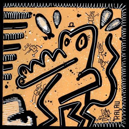 Peinture Animals 1 par Ralau | Tableau Street Art Acrylique, Posca Animaux