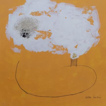Painting abstract white B 58 by Wilms Hilde | Painting Abstract Acrylic, Cardboard, Gluing Pop icons