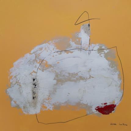 Painting abstract white C 52 by Wilms Hilde | Painting Abstract Acrylic, Cardboard, Gluing