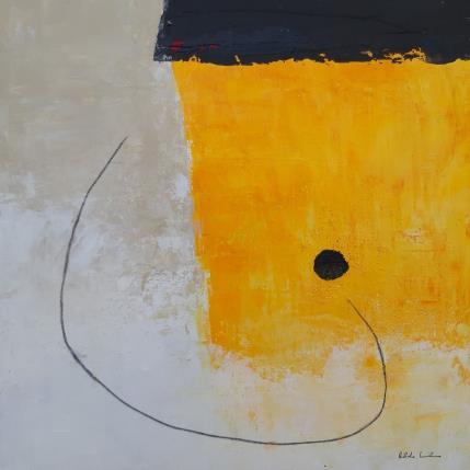 Peinture abstract yellow C 56 par Wilms Hilde | Tableau Abstrait Acrylique, Carton, Collage