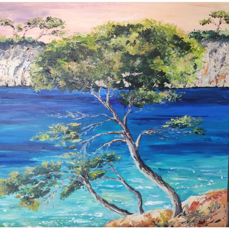 Peinture Créés par le vent par Rey Ewa | Tableau Figuratif Paysages Acrylique