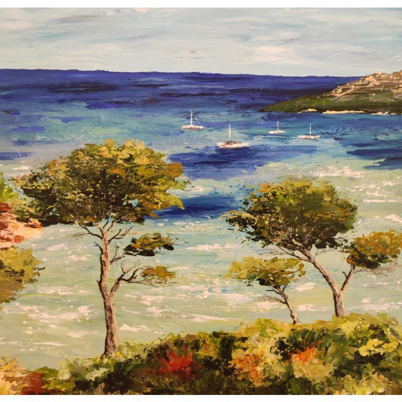 Peinture Waiting for the summer par Rey Ewa | Tableau Figuratif Paysages Acrylique
