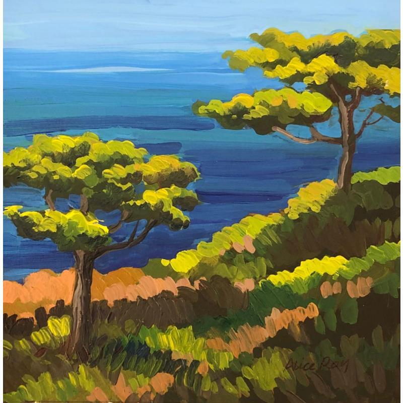 Painting Les deux pins by Alice Roy | Painting Figurative Oil