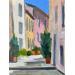 Painting le laurier rose by Alice Roy | Painting Figurative Architecture Oil Acrylic