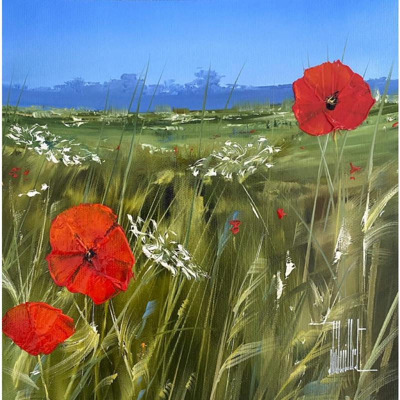 Painting Dans les champs (2) by Guillet Jerome | Painting Figurative Marine Oil