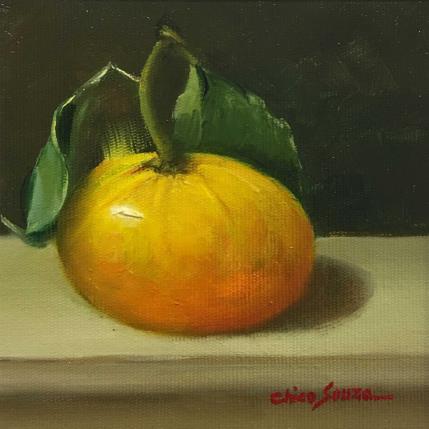 Painting Solitaria em amarelo by Chico Souza | Painting Figurative Oil Still-life
