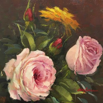 Painting Aproximacao by Chico Souza | Painting Figurative Oil Pop icons, Still-life