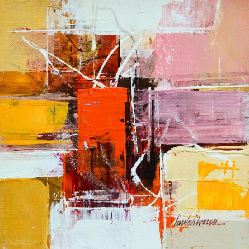 Pintura Derivaçao por Silveira Saulo | Pintura Abstracto Minimalista Acrílico