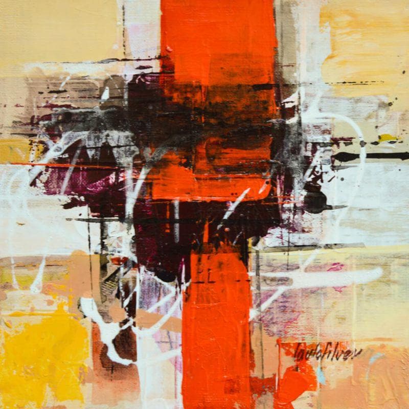 Painting Superaçao by Silveira Saulo | Painting Abstract Minimalist Acrylic