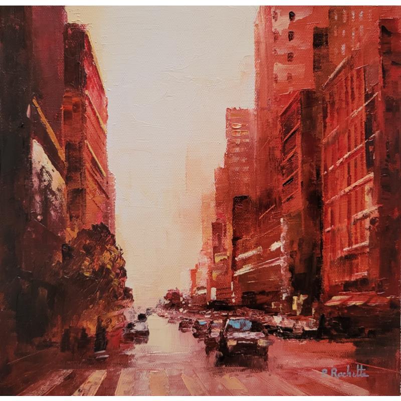 Painting Flamboiement by Rochette Patrice | Painting Figurative Urban Oil