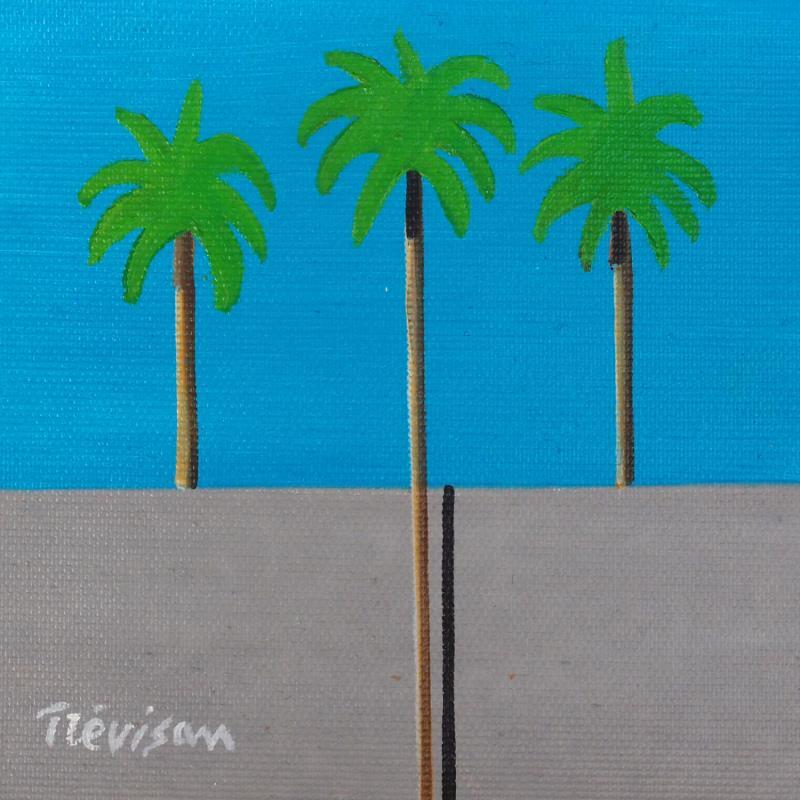 Peinture The wall par Trevisan Carlo | Tableau Surréalisme Icones Pop Nature Minimaliste Huile