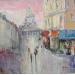 Painting Avenue à Paris by Yavru Irfan | Painting Figurative Oil