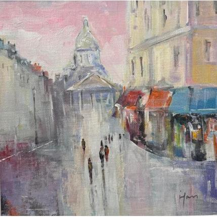 Painting Avenue à Paris by Yavru Irfan | Painting Figurative Oil