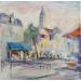 Painting L'église de Saint Germain by Yavru Irfan | Painting Figurative Oil