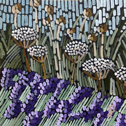 Peinture summer in the gerden par Dmitrieva Daria | Tableau Abstrait Acrylique Nature