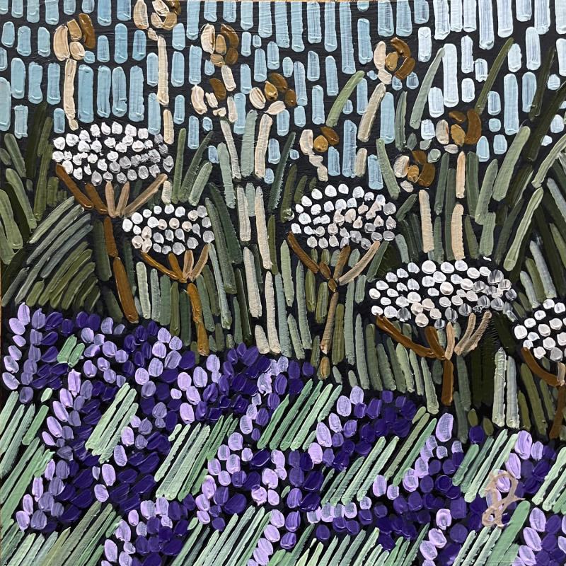 Peinture summer in the gerden par Dmitrieva Daria | Tableau Abstrait Nature Acrylique