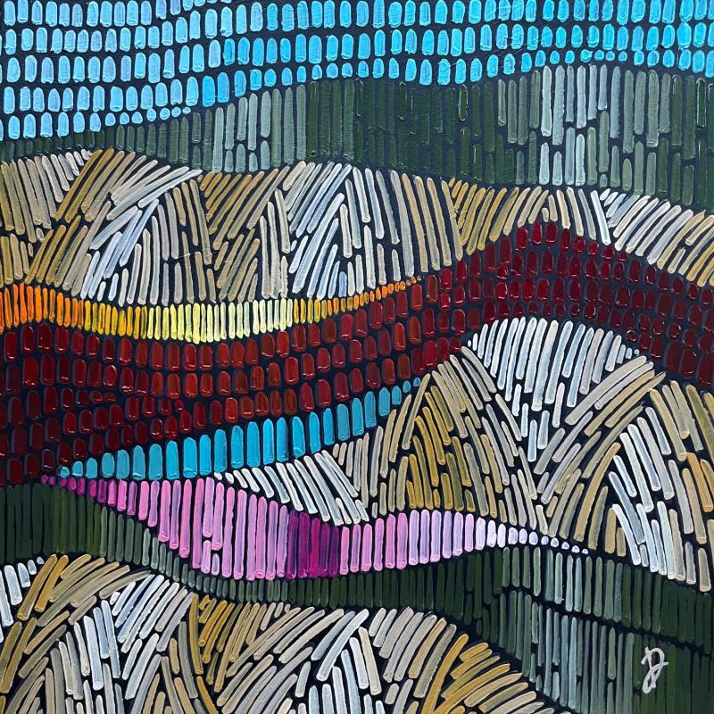 Peinture night bloom 4 par Dmitrieva Daria | Tableau Abstrait Nature Acrylique