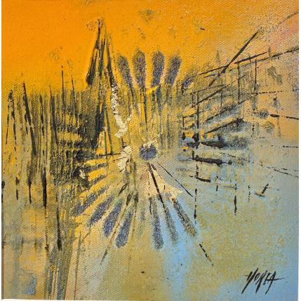 Gemälde Shiny Blue - Cathédrale de Strasbourg von Horea | Gemälde Figurativ Öl Pop-Ikonen, Urban