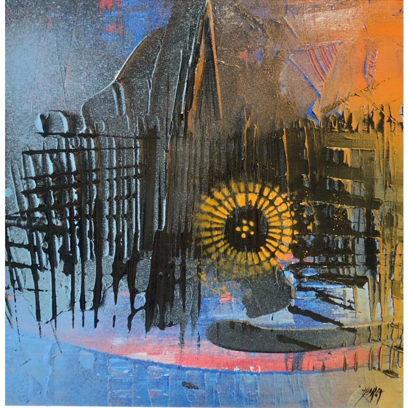 Peinture Cathédrale 2023 - Cathédrale de Strasbourg par Horea | Tableau Figuratif Urbain Huile