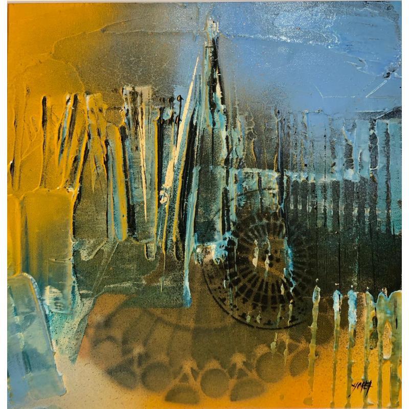 Painting Rayon d'or - Cathédrale de Strasbourg by Horea | Painting Figurative Urban Oil