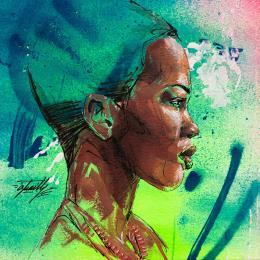 Peinture Anam par Istraille | Tableau Figuratif Acrylique Portraits