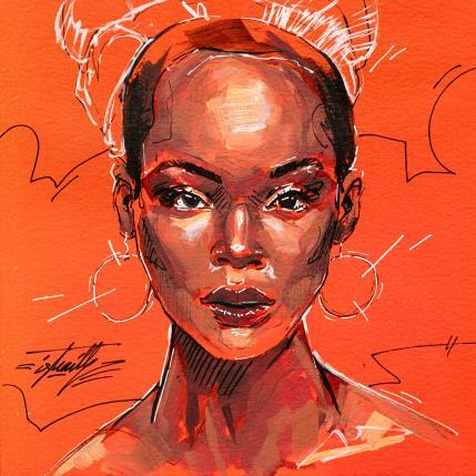 Painting Doua by Istraille | Painting Figurative Acrylic Pop icons, Portrait
