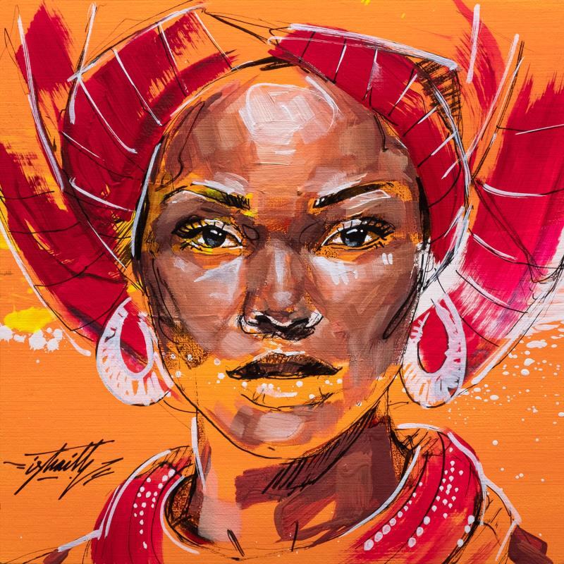 Peinture Dounya par Istraille | Tableau Figuratif Portraits Acrylique