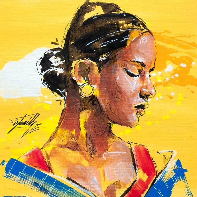 Peinture Lunja par Istraille | Tableau Figuratif Portraits Acrylique