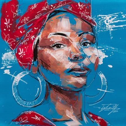 Painting Isaro by Istraille | Painting Figurative Acrylic Portrait