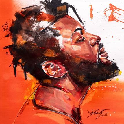 Painting Dia by Istraille | Painting Figurative Acrylic Portrait