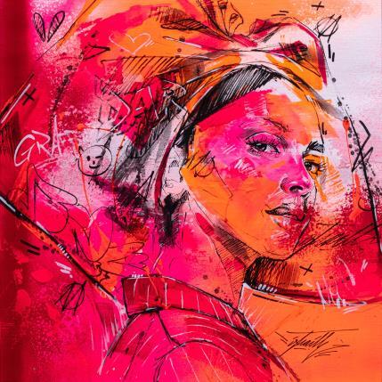 Painting Hella by Istraille | Painting Figurative Acrylic Portrait