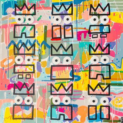 Painting A WORLD OF POTES by Mam | Painting Pop-art Acrylic Pop icons, Portrait, Society