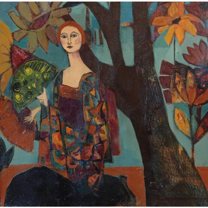 Peinture Meditation par Sundblad Silvina | Tableau Figuratif Acrylique Pastel