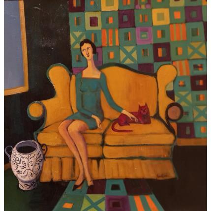 Peinture Ready to go par Sundblad Silvina | Tableau Figuratif Acrylique, Pastel