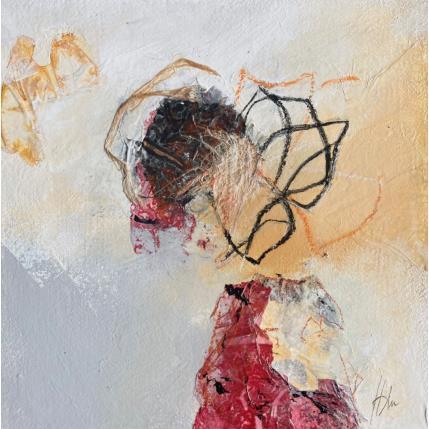 Peinture A COEUR PERDU par Han | Tableau Abstrait Acrylique, Encre, Papier Nature