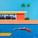 Peinture California light par Trevisan Carlo | Tableau Surréalisme Sport Architecture Minimaliste Huile