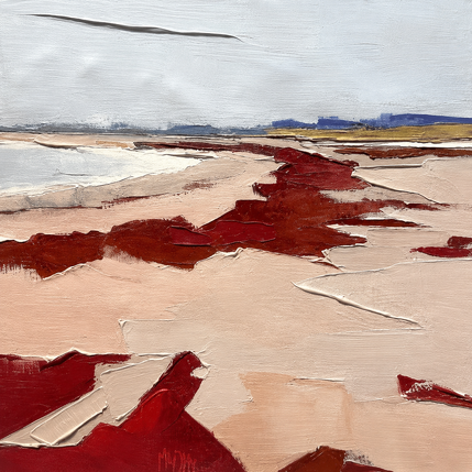 Painting Les alges rouges by PAPAIL | Painting Abstract Oil Landscapes, Pop icons