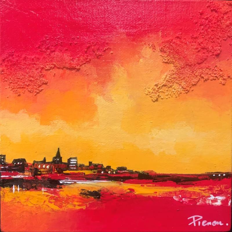 Painting Landscape by Pienon Cyril | Painting Abstract Landscapes Acrylic Sand