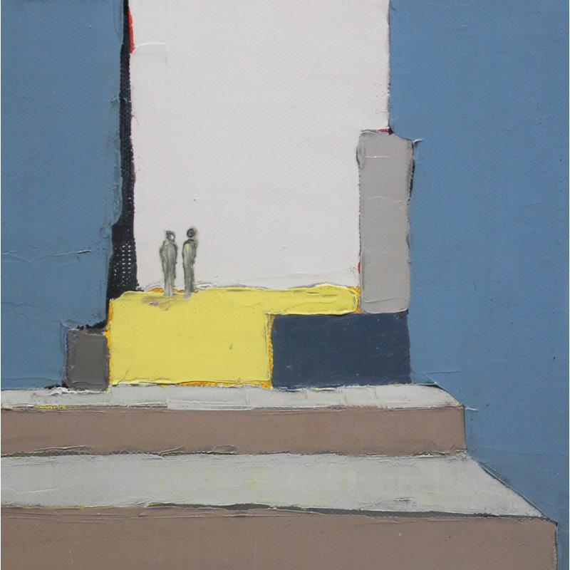 Gemälde Mobilité von Marteau Frederique | Gemälde Abstrakt Öl