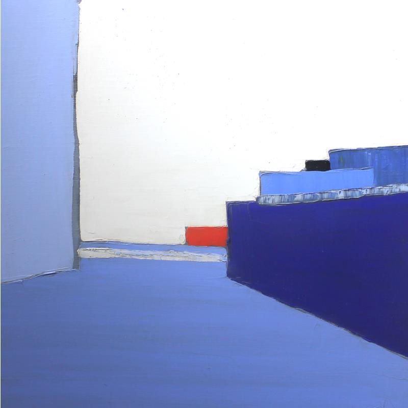 Painting Lointain by Marteau Frederique | Painting Abstract Oil