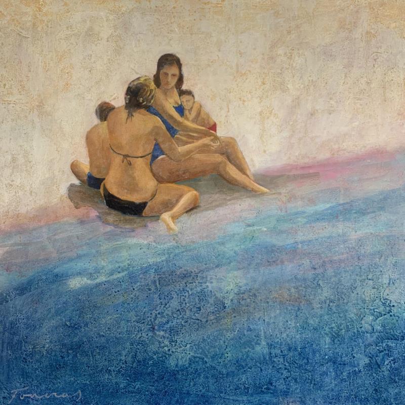 Painting Maternité by Foucras François | Painting Figurative Oil Acrylic