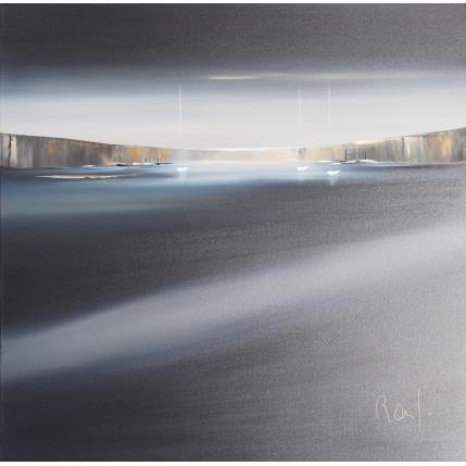 Painting Ambiance marine 57 by Roussel Marie-Ange et Fanny | Painting Figurative Oil Marine, Minimalist