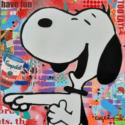 Gemälde HAVE FUN von Euger Philippe | Gemälde Pop-Art Acryl, Collage, Pappe Pop-Ikonen