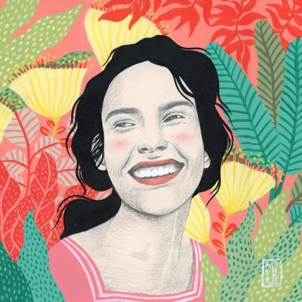 Peinture Annabelle par Alie Loizel | Tableau Figuratif Acrylique Portraits