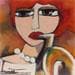 Painting Musique by Fauve | Painting Figurative Life style Oil