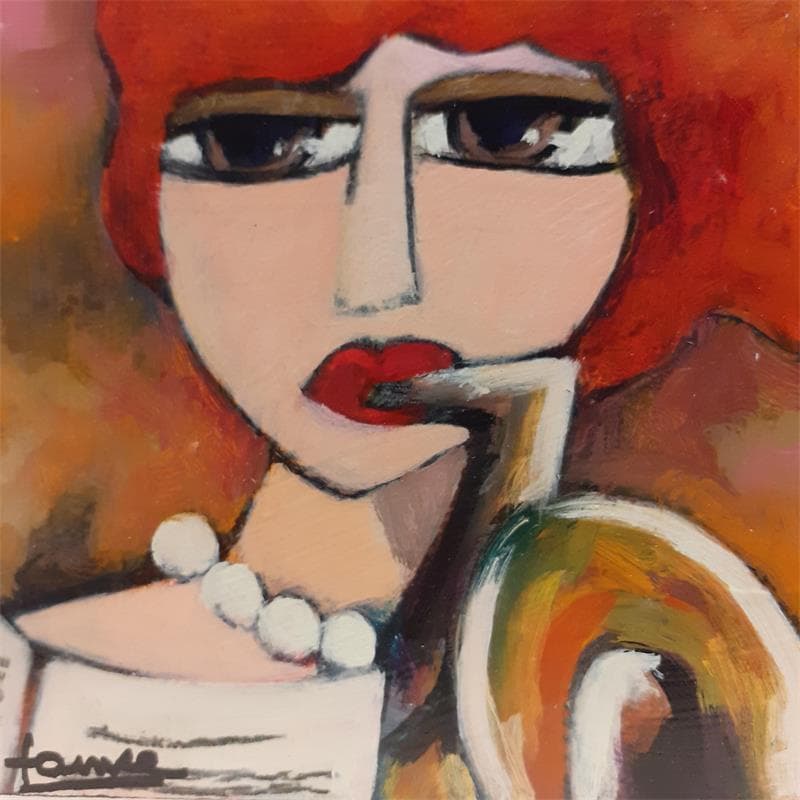 Painting Musique by Fauve | Painting Figurative Life style Oil