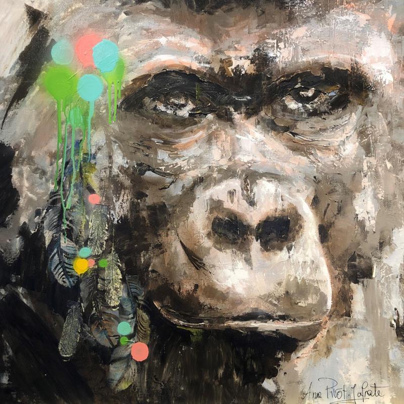 Painting Illo by Pivot-Iafrate Anne | Painting Figurative Animals Acrylic