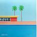 Peinture California Pool par Trevisan Carlo | Tableau Figuratif Architecture Huile
