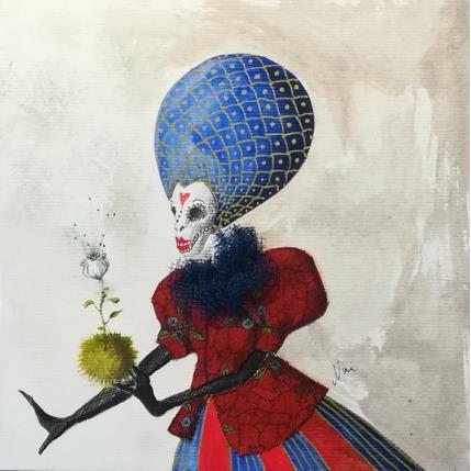 Painting Sbocciatura eterna by Nai | Painting Surrealism Acrylic, Gluing Life style, Pop icons, Society