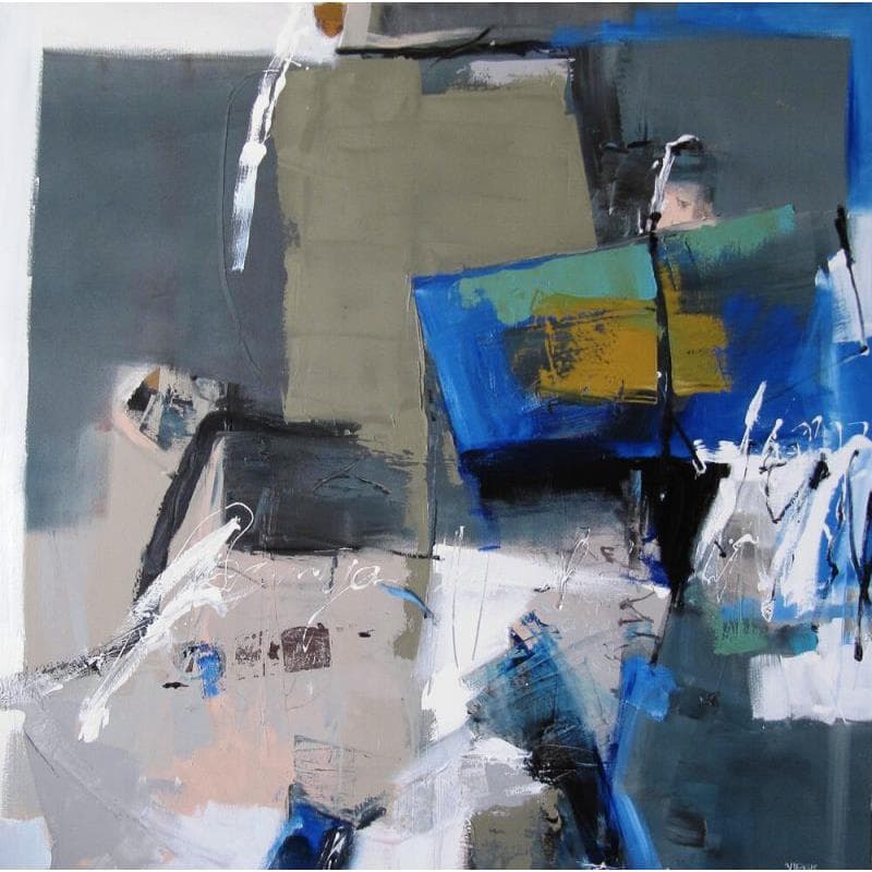 Pintura In the shade por Virgis | Pintura Abstracto Minimalista Aceite